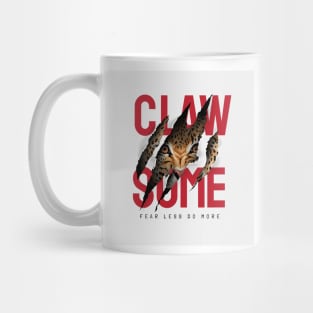 claw-some-slogan-with-tiger-face-claw-mark-illustration Mug